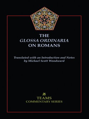 cover image of The Glossa Ordinaria on Romans
